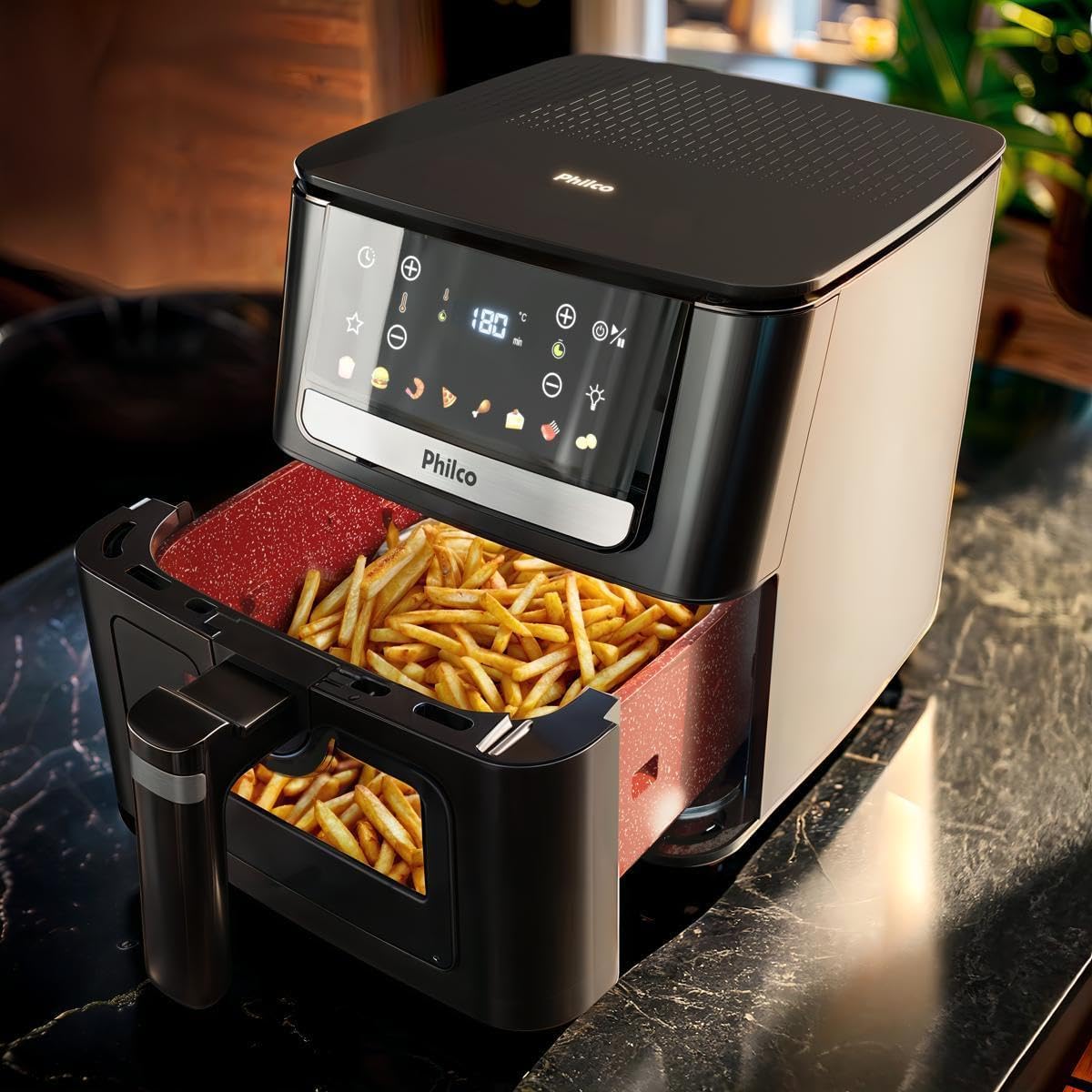 Air Fryer Philco 6,5L Visor Glass 1700W PAF65 127V — foto 2