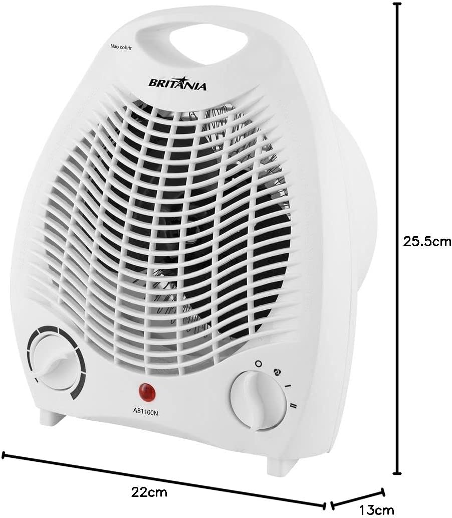 Aquecedor Elétrico 2 Em 1 Britânia 1500w Ab1100n 110v 110v — foto 4