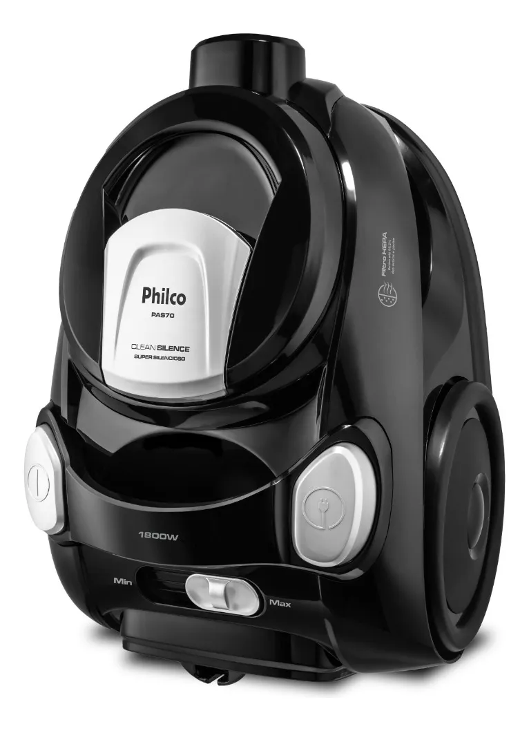 Aspirador Pas70 Super Silencioso 1800w 2,2l Philco - Bivolt 110V/220V