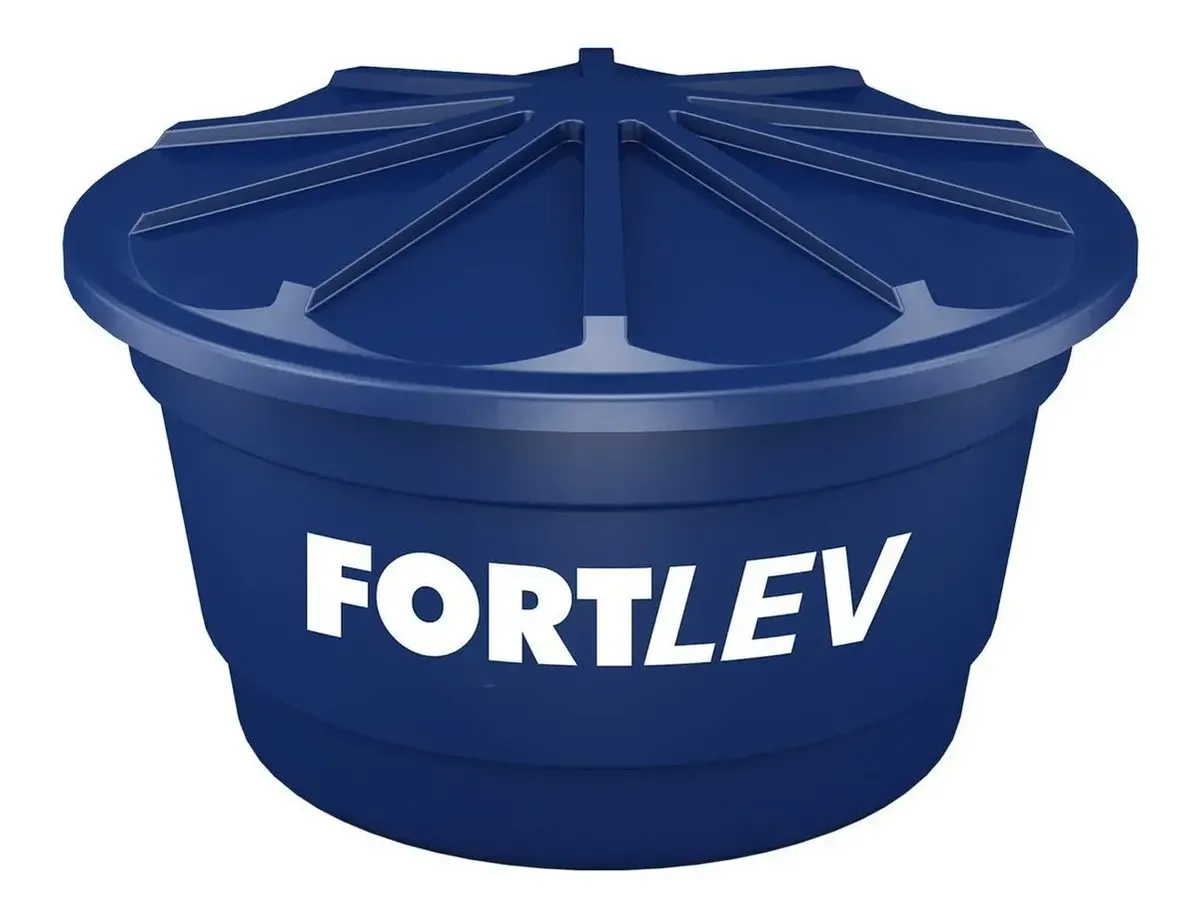 Caixa d água Fortlev 2000L Vertical Polietileno Azul 1.89m — foto 2