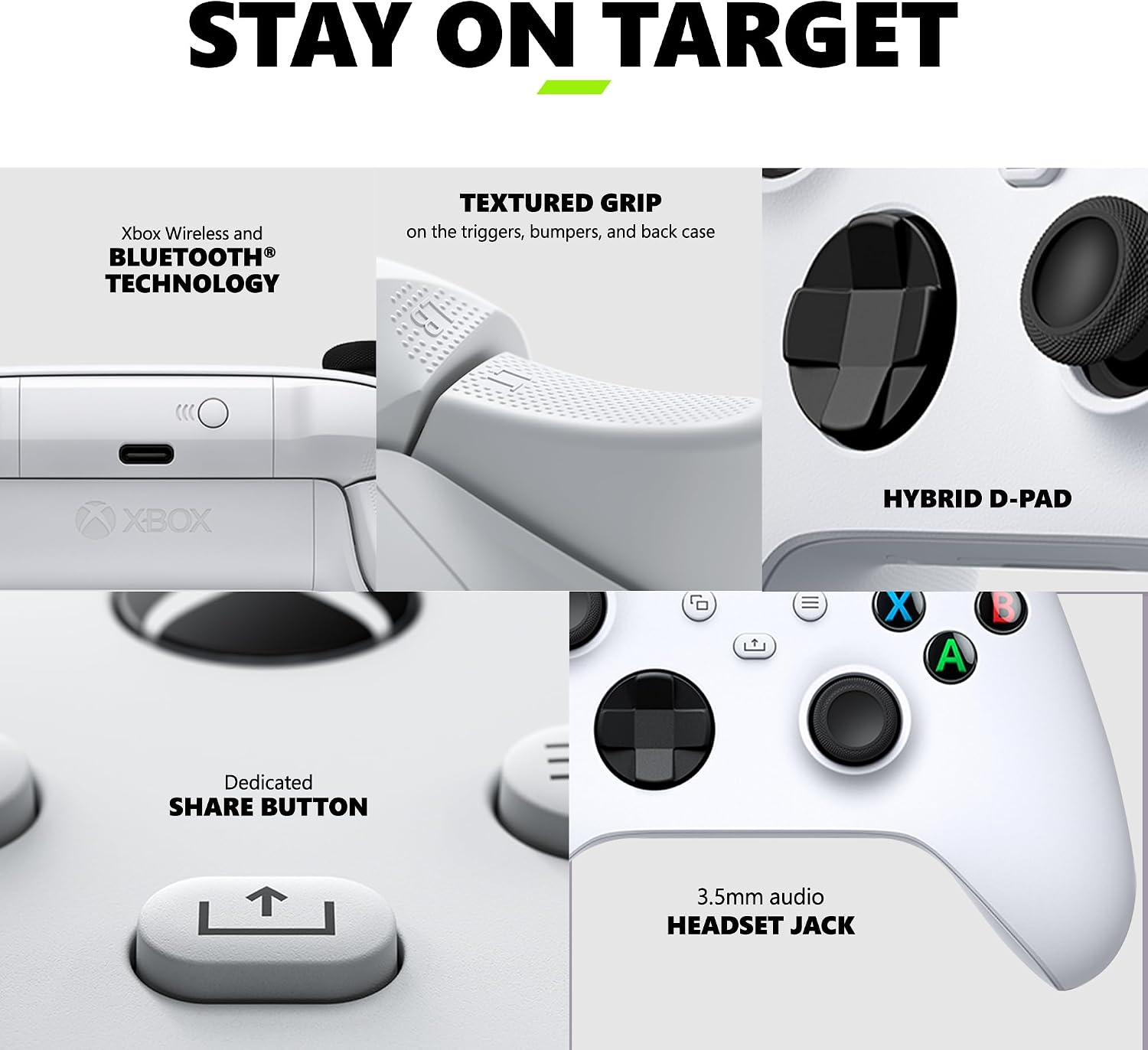 Controle Sem Fio Xbox Robot White — foto 4