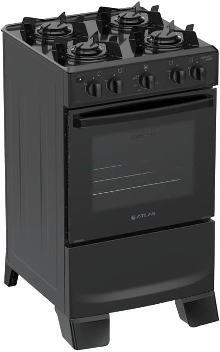 Fogão Automático com Forno de Vidro Duplo