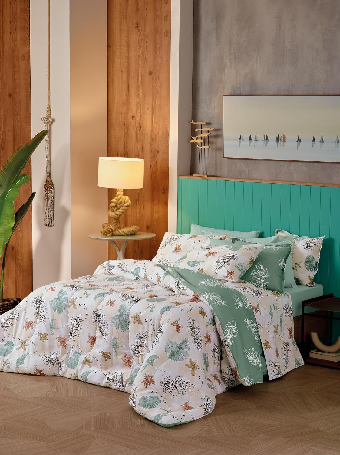 Jogo de Cama 100% Algodão Teka Diamante Casal — foto 2