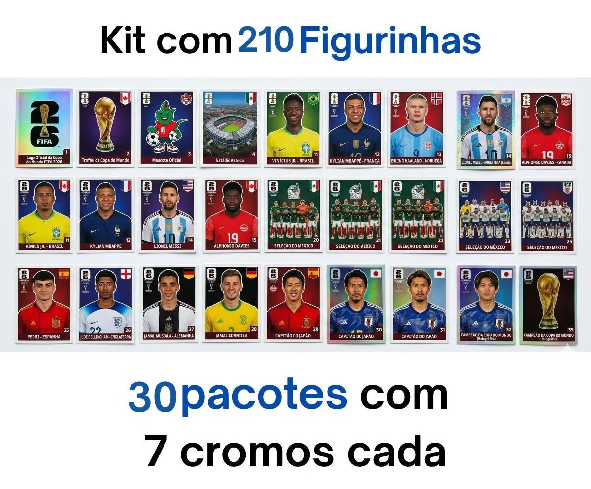 Kit 30 Envelopes Livro Álbum Copa Do Mundo Atacado Revenda — foto 2
