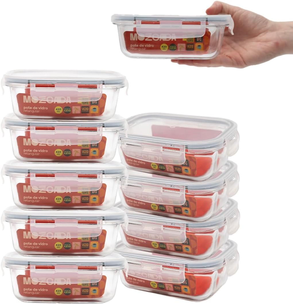 Kit de Potes Herméticos para Conservação de Alimentos — foto 2
