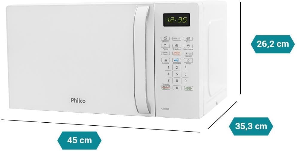 Micro-ondas Philco 20l Branco Pmo23b 110v 110v — foto 6