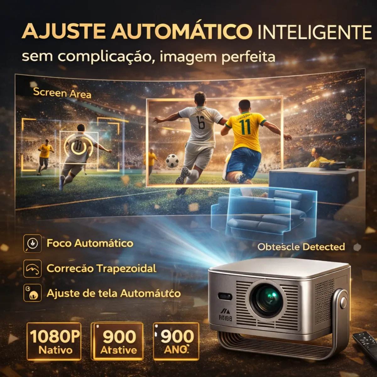Mini Projetor Smart Portátil Hy350 8k Android Bluetooth 110v — foto 4