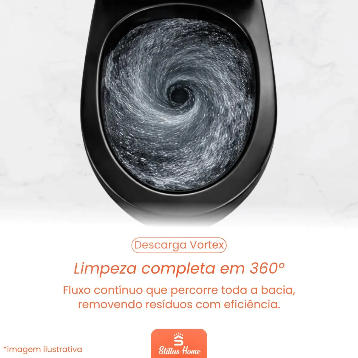 Vaso Sanitario Monobloco Caixa Acoplada Budapeste Preto — foto 4