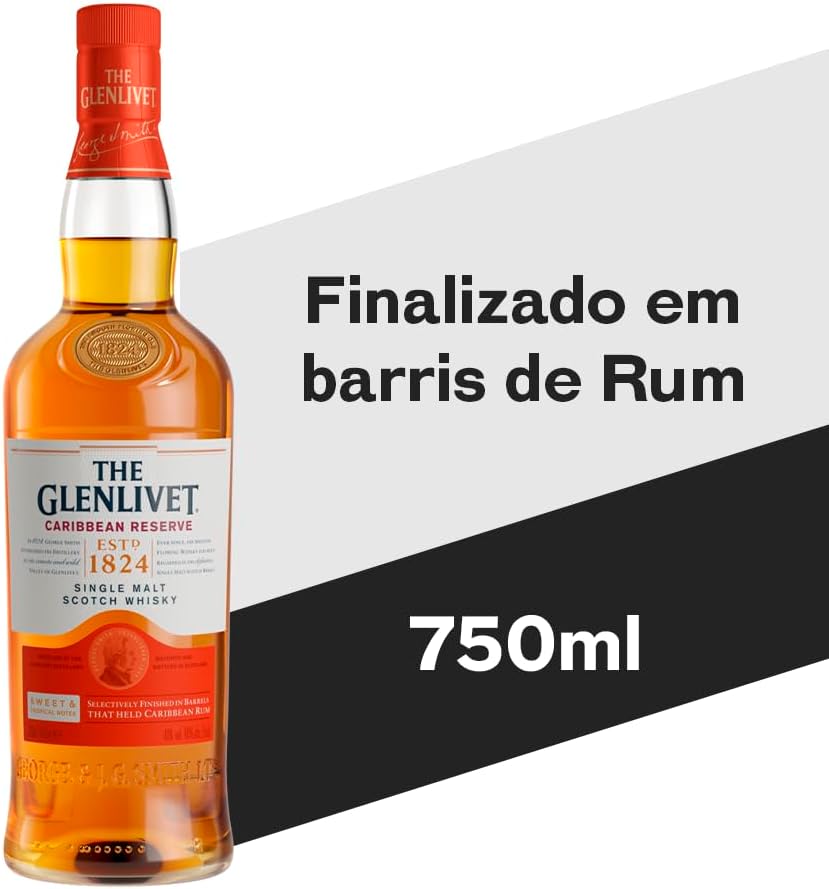 Whisky Glenlivet Caribbean Reserve, 750ml — foto 2